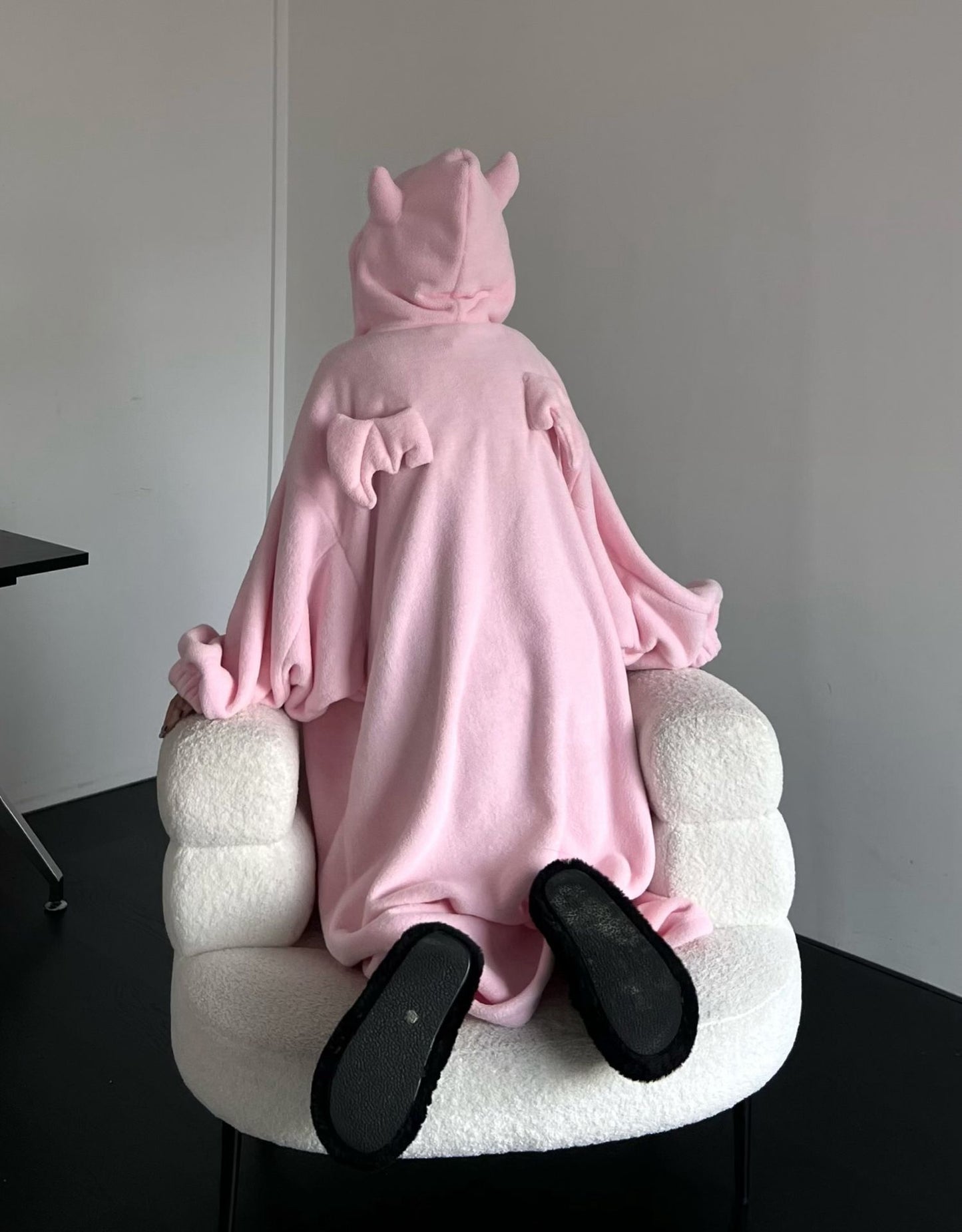 Women's Fleece-lined Thickening Embroidery Loose Nightgown