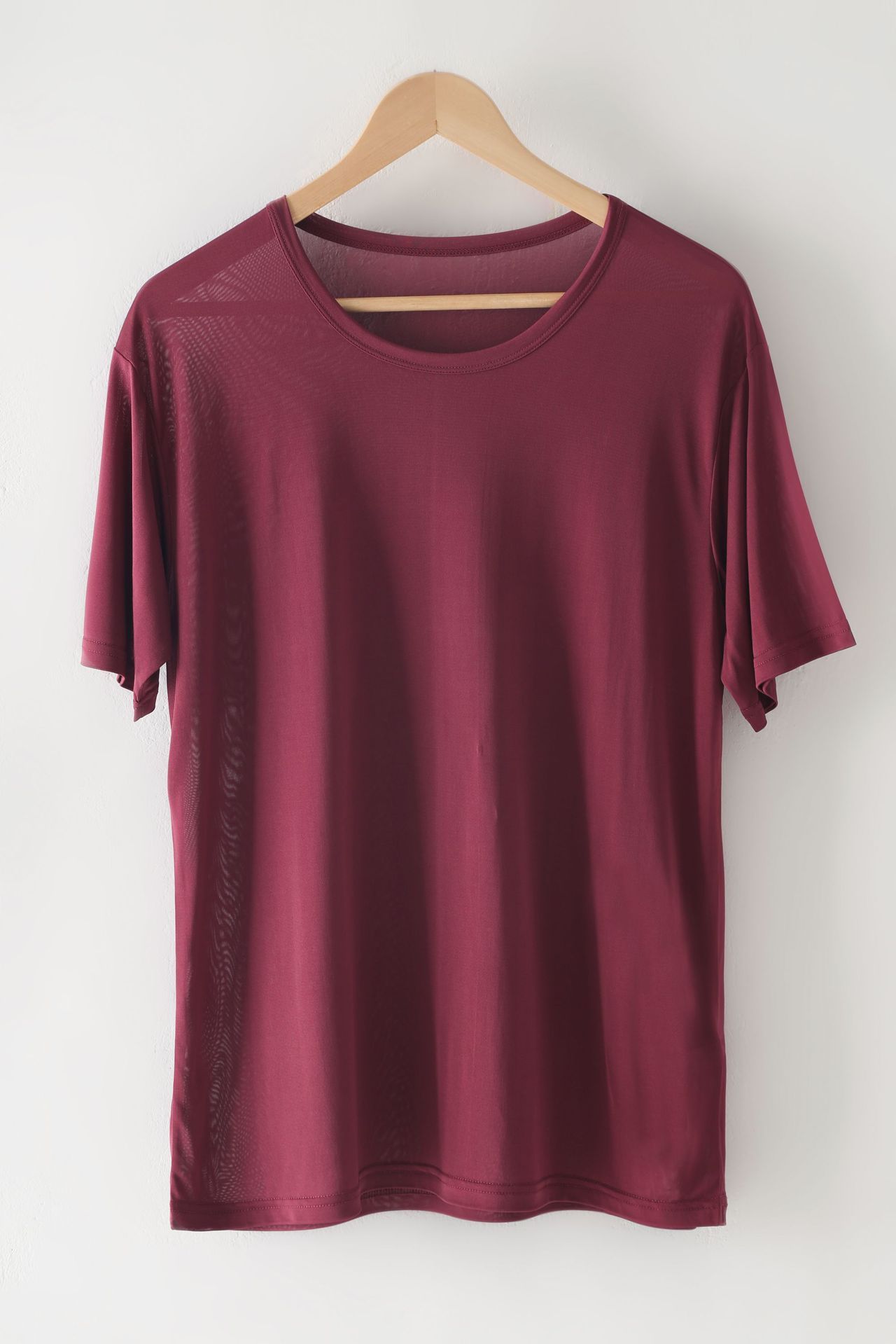 Men's Mulberry Silk Loose Round Neck Silk T-shirt