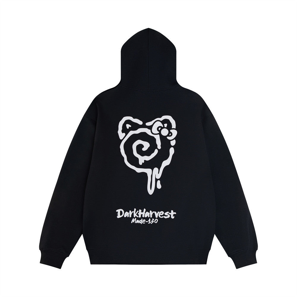 Fashion Personality Cartoon Printed Hoodie Men