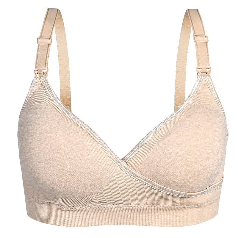 Women's Adjustment Push Up Open Button Cross Nursing Bra