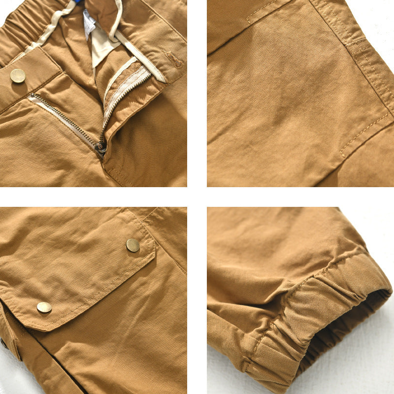 Casual Cotton Street Popular All-matching Overalls Men