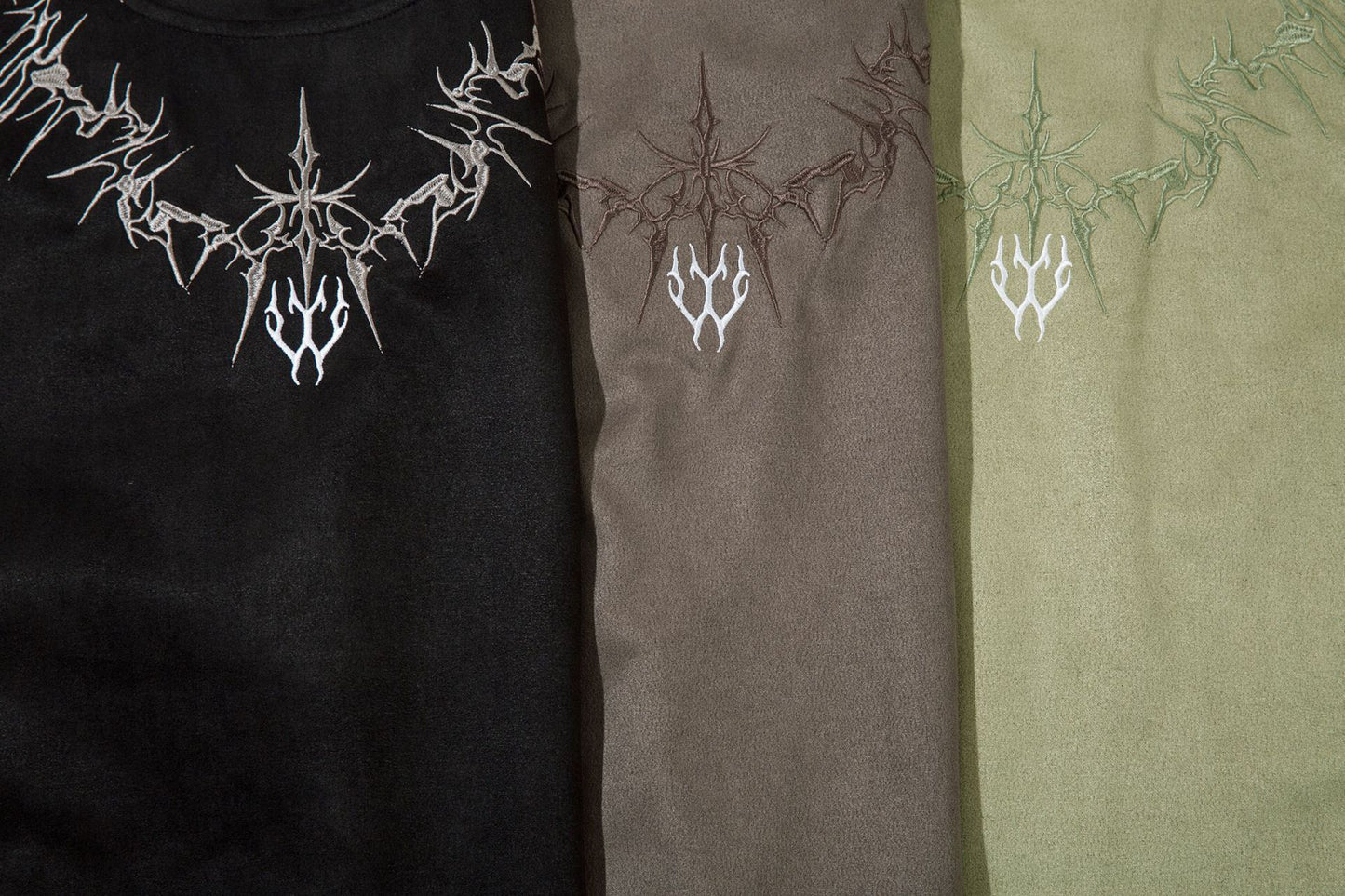 Summer New Dark Thorns Heavy Embroidered Short Sleeve