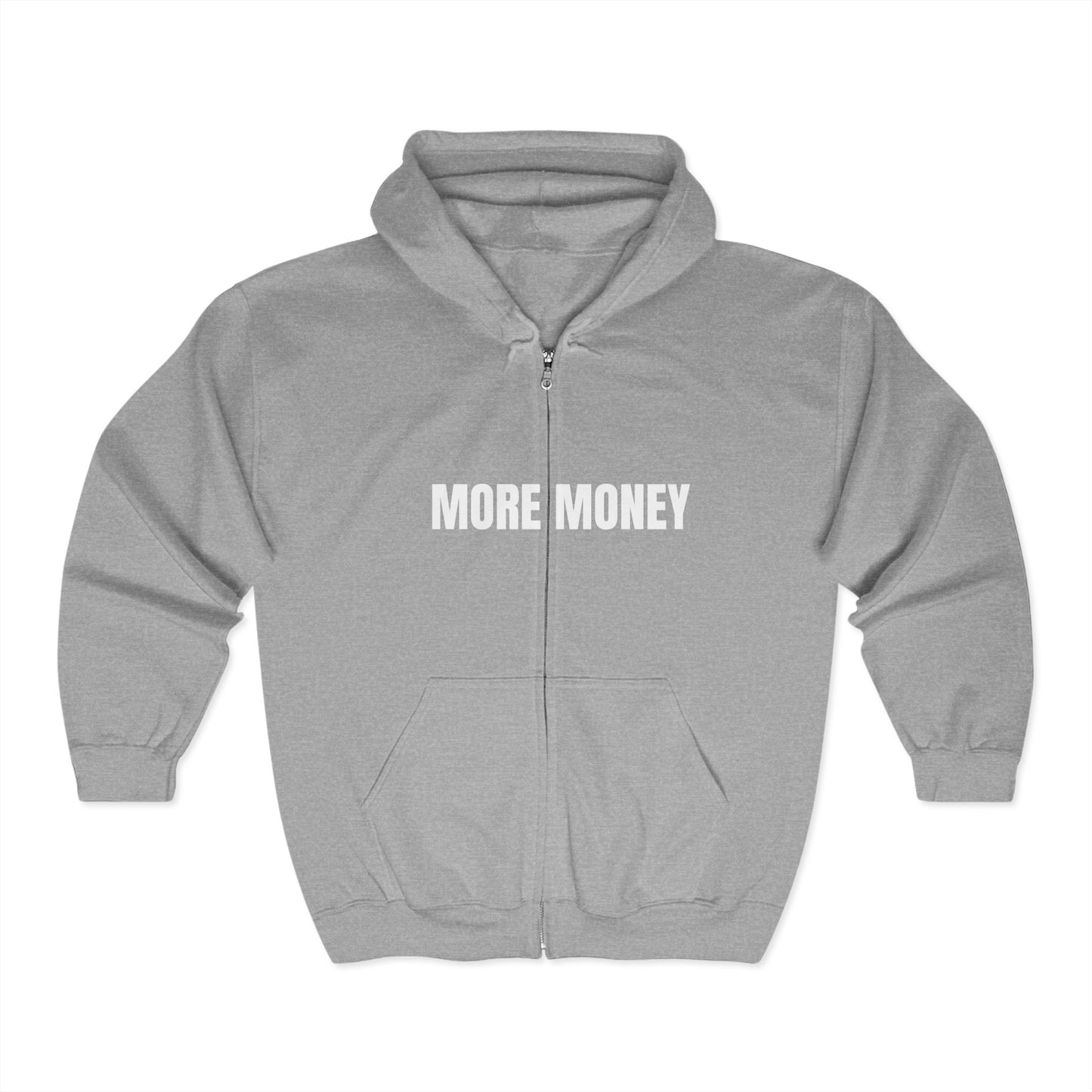 More Money Unisex Heavy Blend Zip Hoodie - Perfect for Casual Days and Celebrations