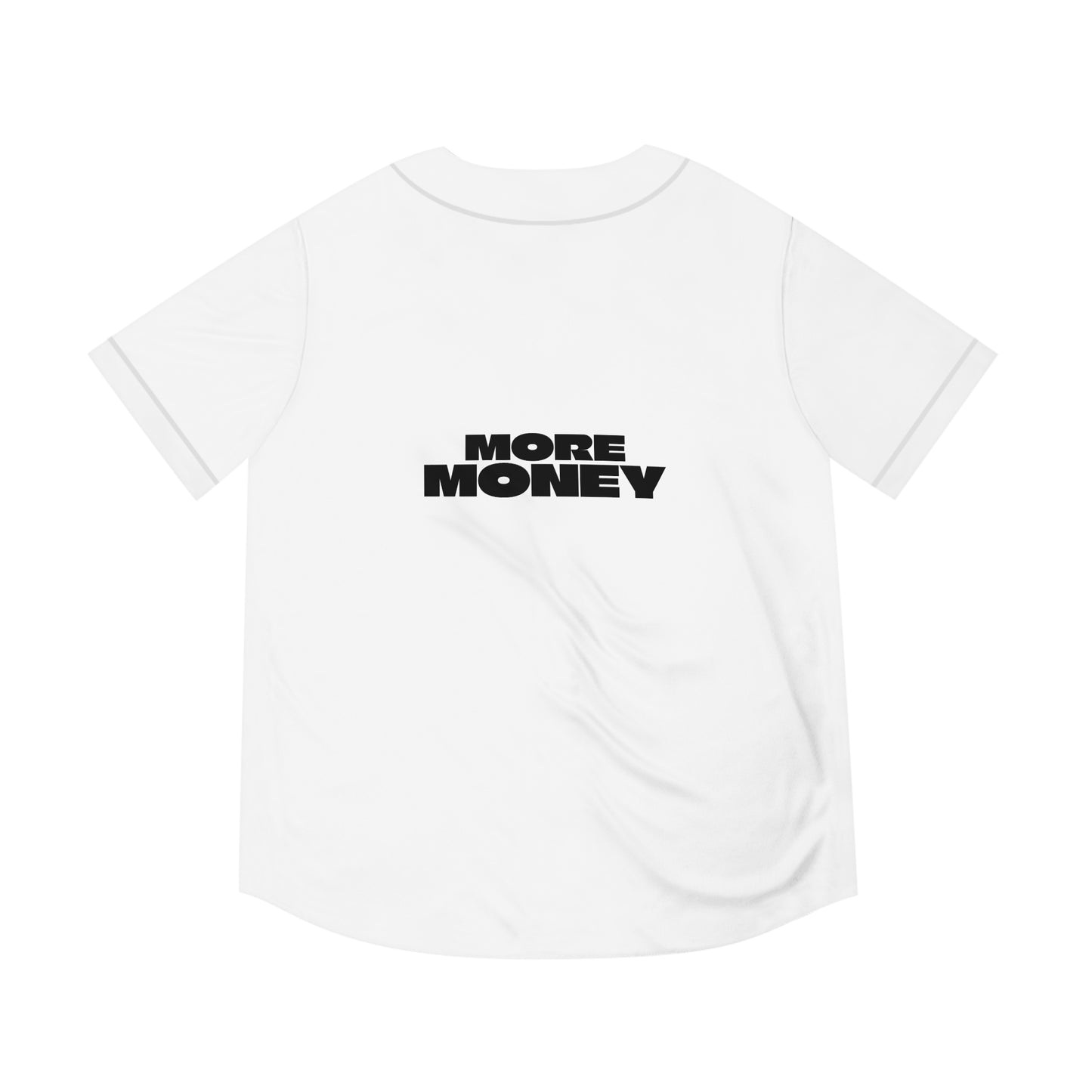Men's Baseball Jersey - Casual Athletic Wear with 'More Money' Design