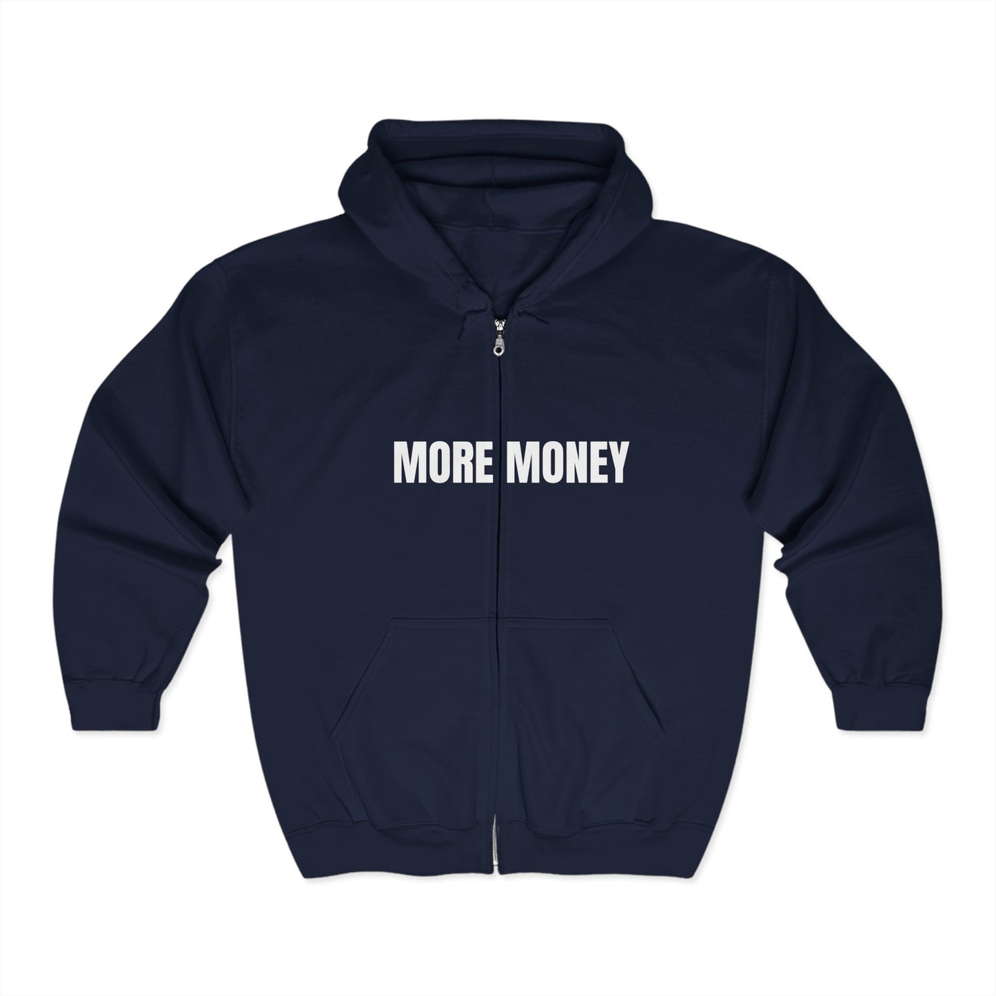 More Money Unisex Heavy Blend Zip Hoodie - Perfect for Casual Days and Celebrations
