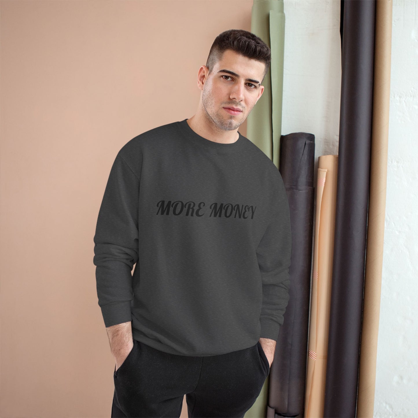 More Money Champion Sweatshirt | Floral Art Design | Streetwear Style