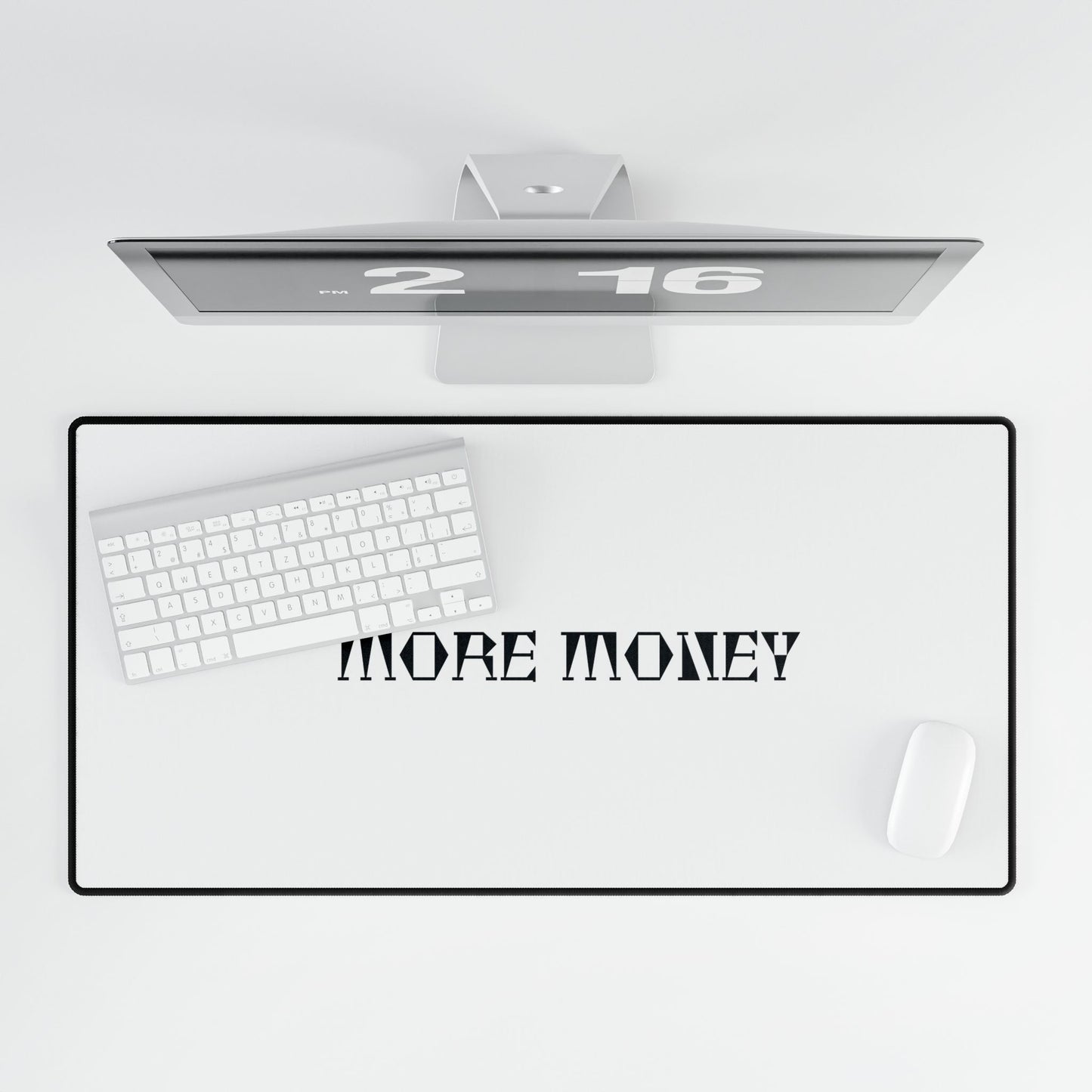 Stylish Desk Mat - 'More Money' Quote for Home Office