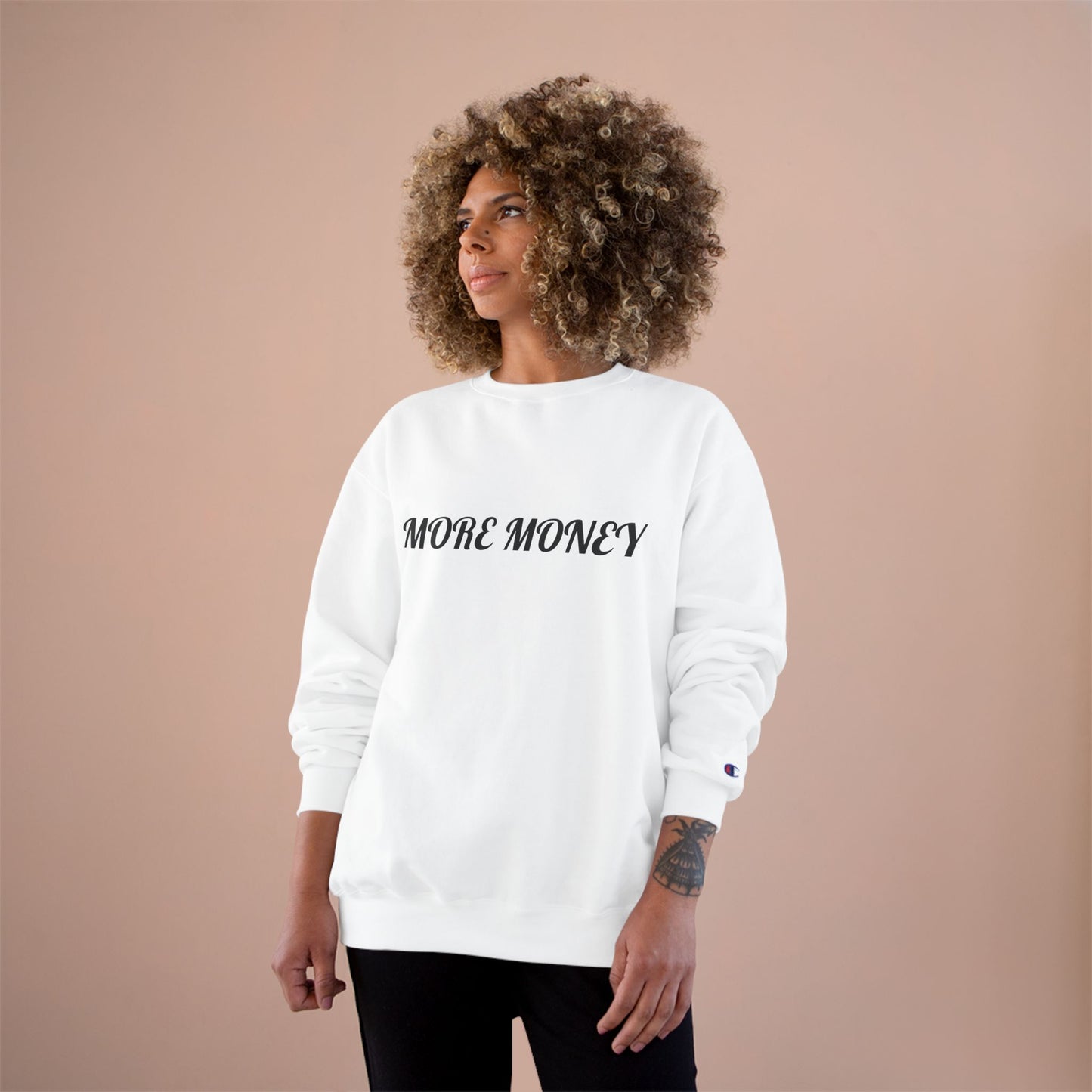 More Money Champion Sweatshirt | Floral Art Design | Streetwear Style