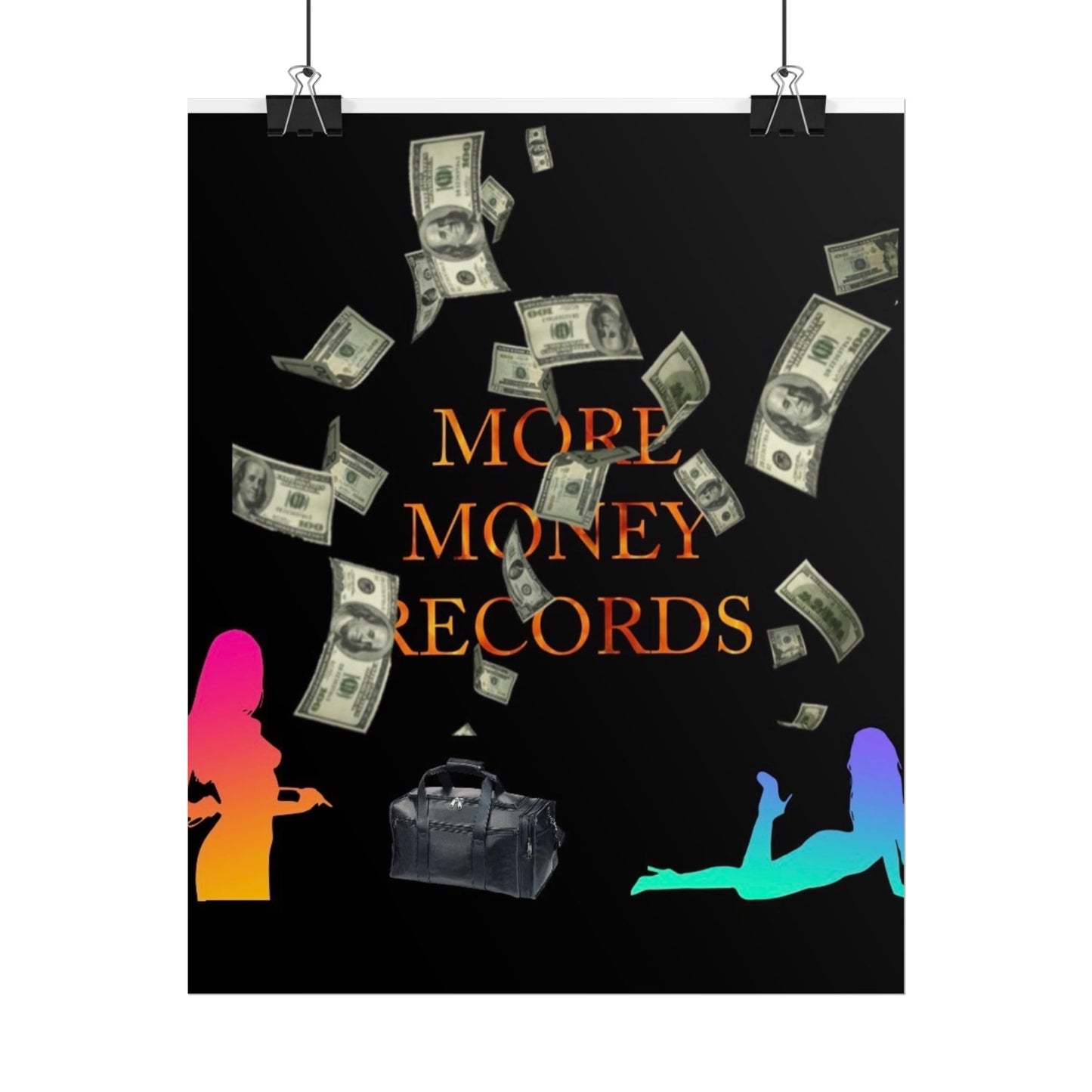 More Money Records Rolled Poster - Vibrant Wall Art for Music Lovers