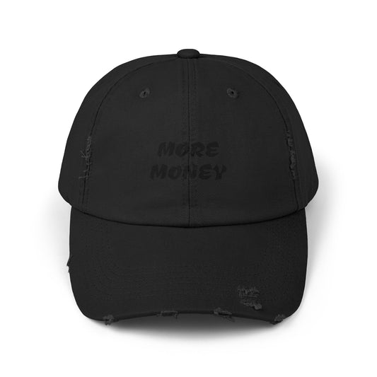 Unisex Distressed Cap - More Money Fashion Hat for Everyday Style