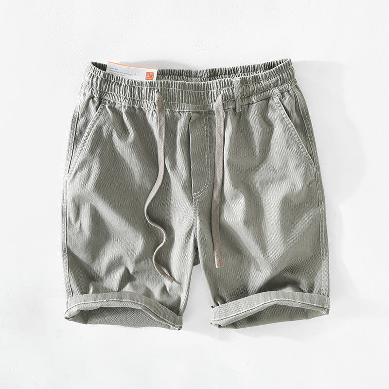 Men's Pure Color Cotton Casual Shorts
