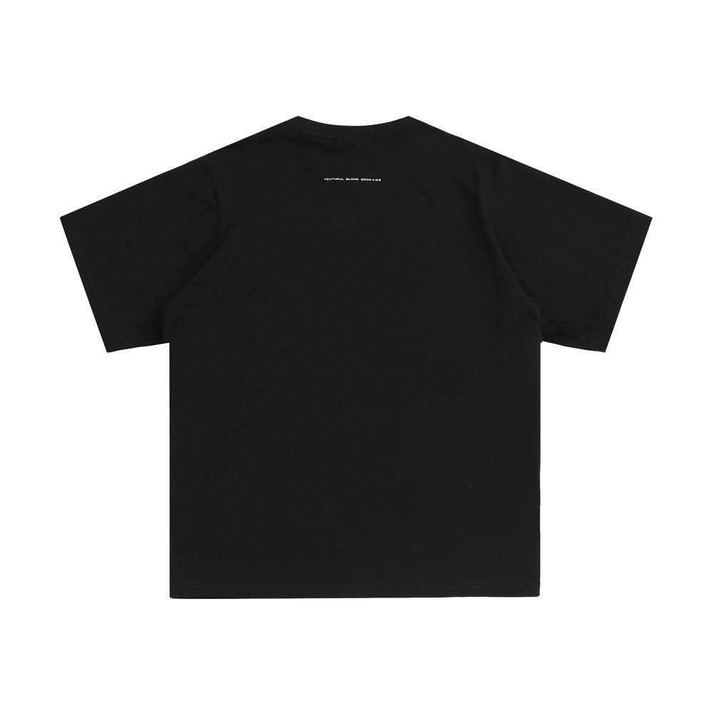 Simple Letter Short Sleeve T-shirt Summer Loose