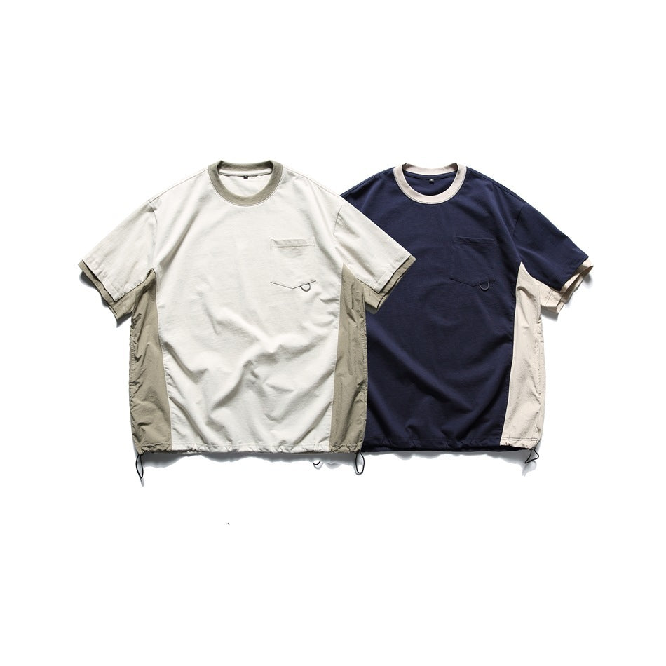 Mountain Outdoor Design Sports T-shirt Men's Loose
