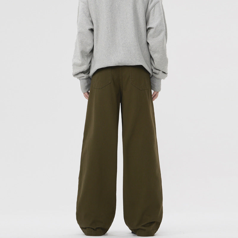 American Retro Army Green Leisure Commute Pants