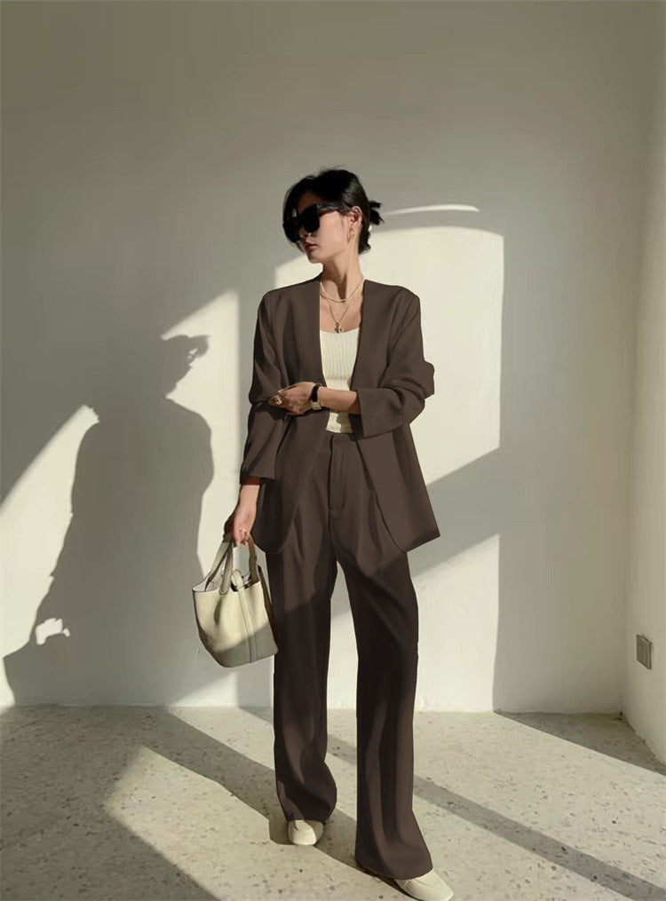 Casual Temperament Twinset Spring And Autumn Women's Suit