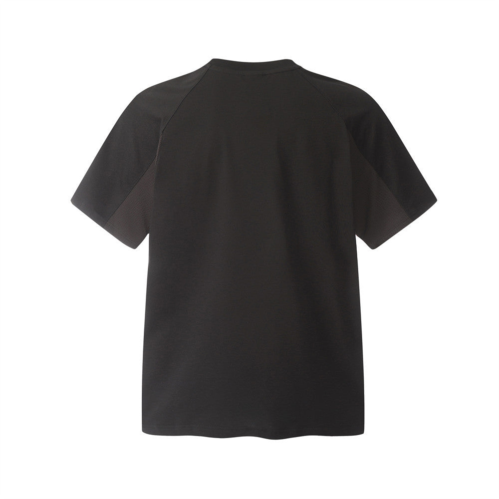 Men's Patchwork Short-sleeved Breathable Sweatshirt