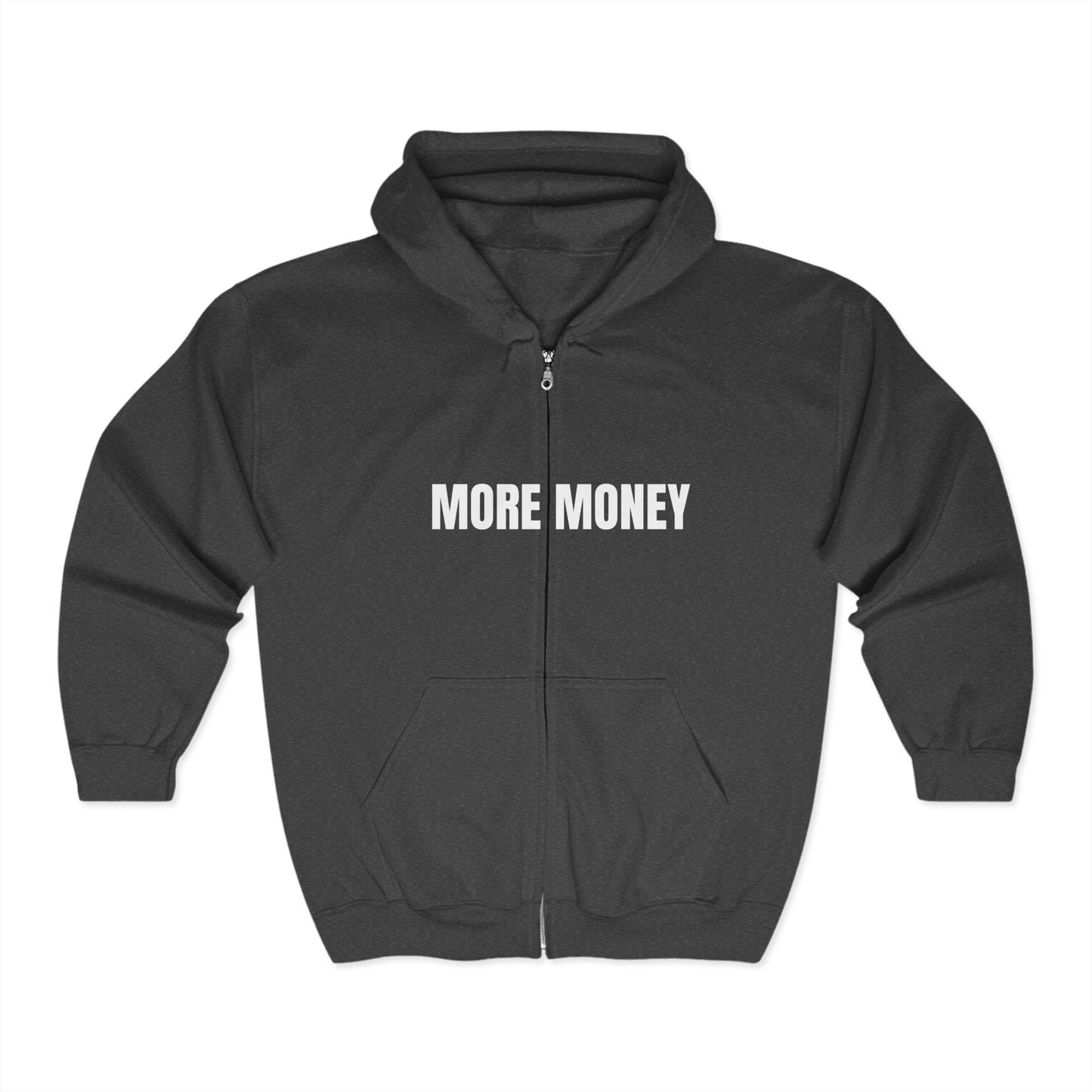 More Money Unisex Heavy Blend Zip Hoodie - Perfect for Casual Days and Celebrations