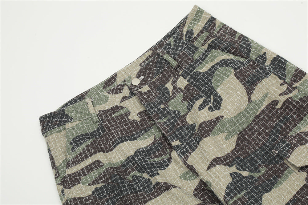 Men's Outdoor Camouflage Sports Fold Paratrooper Pants