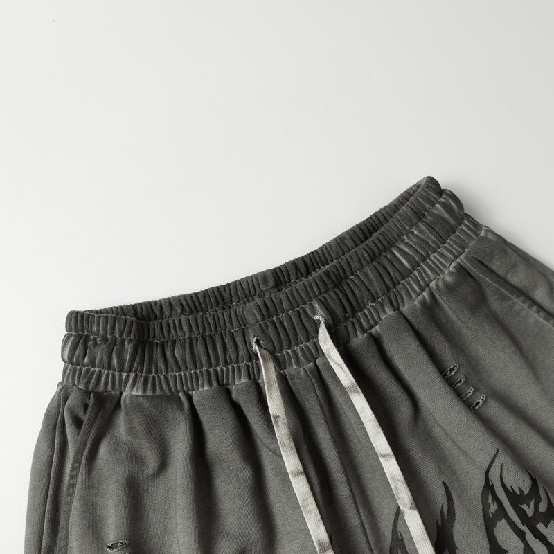 American Retro Loose Drawstring Shorts