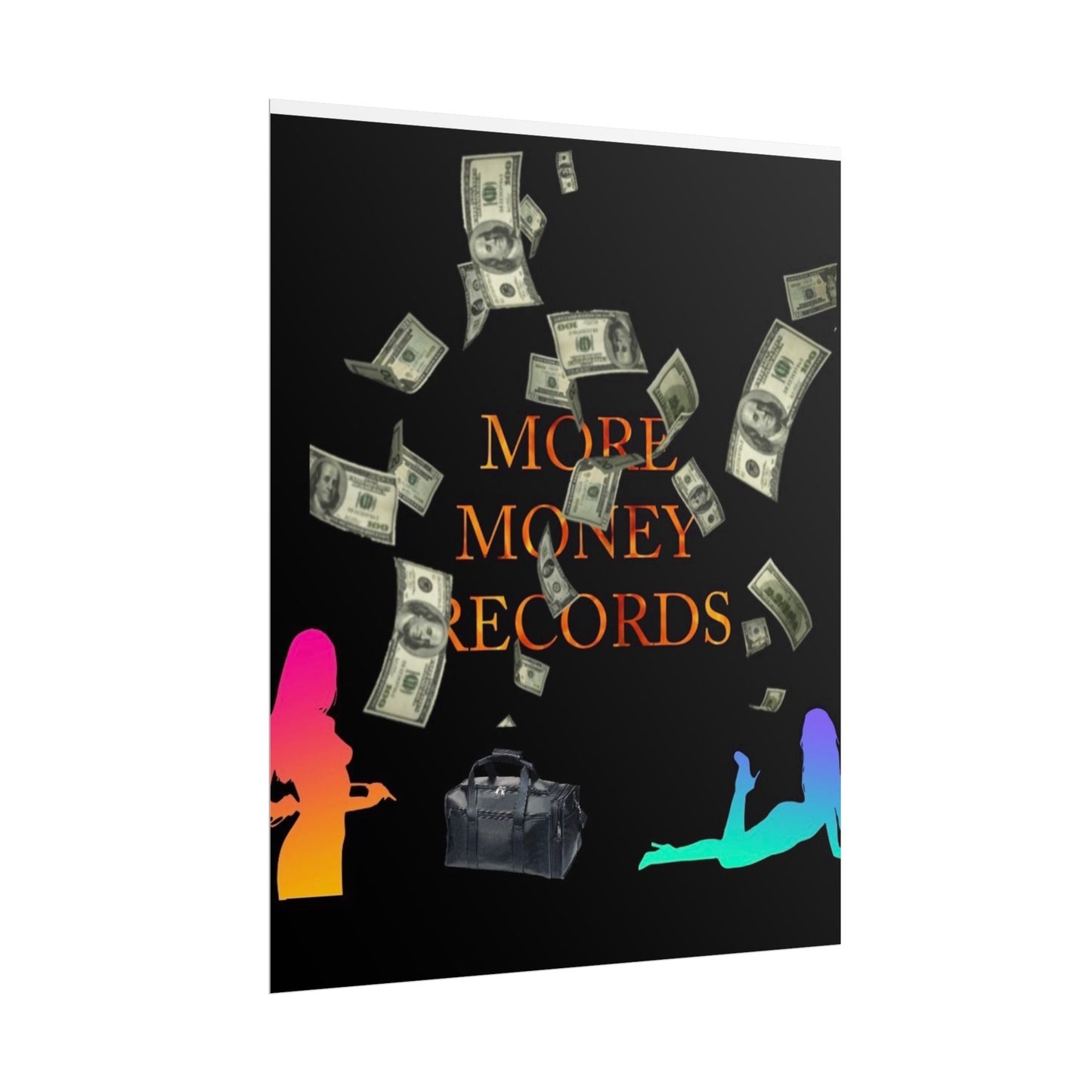 More Money Records Rolled Poster - Vibrant Wall Art for Music Lovers