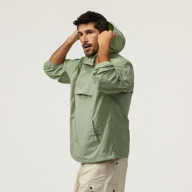 Outdoor Sun-proof Clothes Men's Summer Ice Silk Quick-drying Breathable And UV-resistant