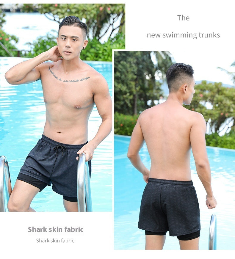Men's Swim Trunks For Soaking In Hot Springs, Anti Awkward And Loose Fit