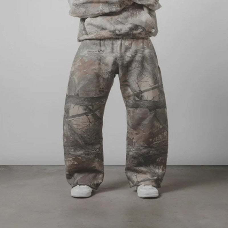 Leaves Camouflage 3D Printed Casual Pants For Men