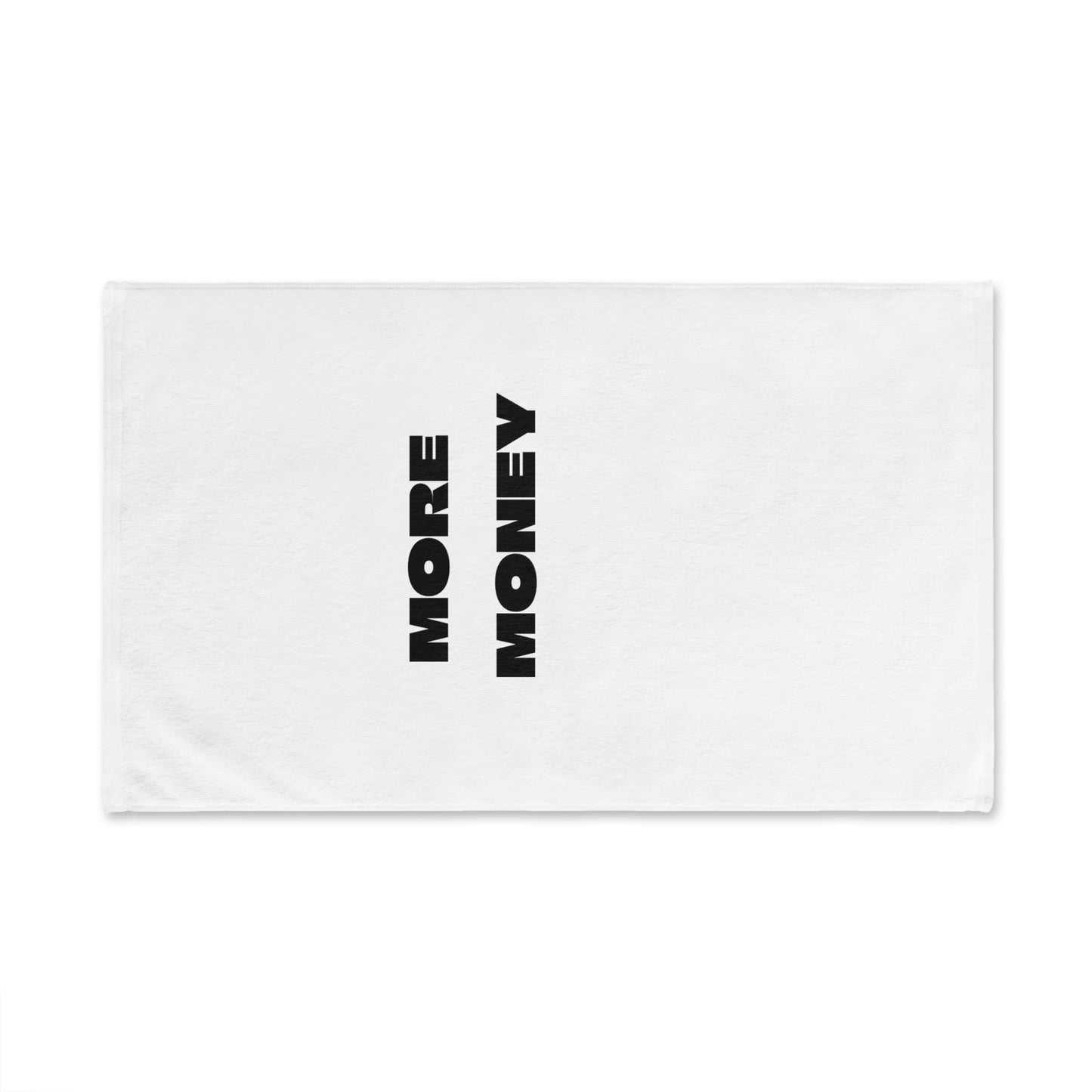 Motivational Hand Towel - 'More Money' Design for Home and Office