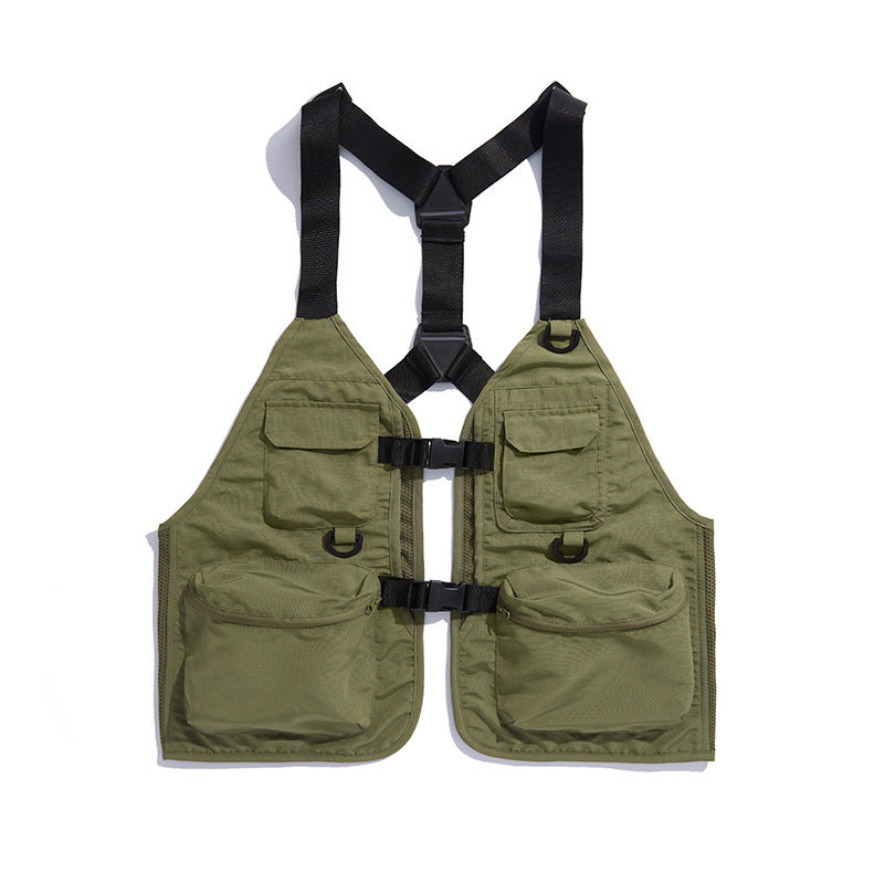 Summer Outdoor Mountain Multi-functional Camping Vest Man