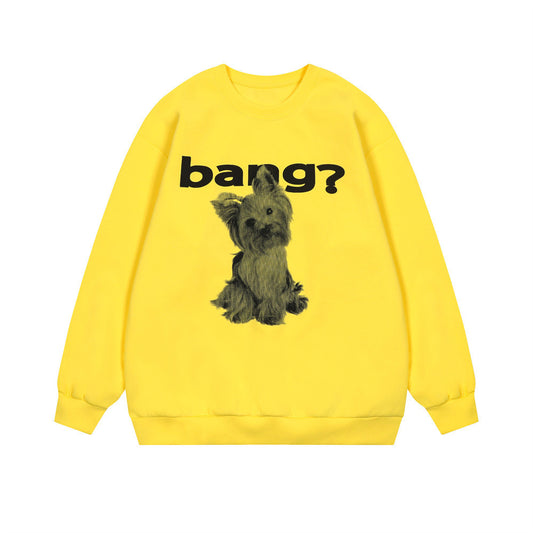 Animal Print Cute Puppy Loose Sweater Boys