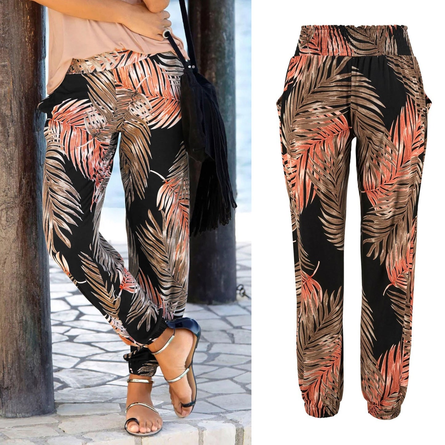 Women's Summer Fashion High Waist Casual Pants