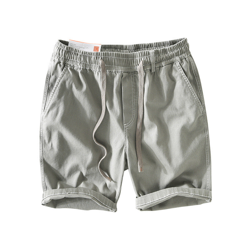 Men's Pure Color Cotton Casual Shorts