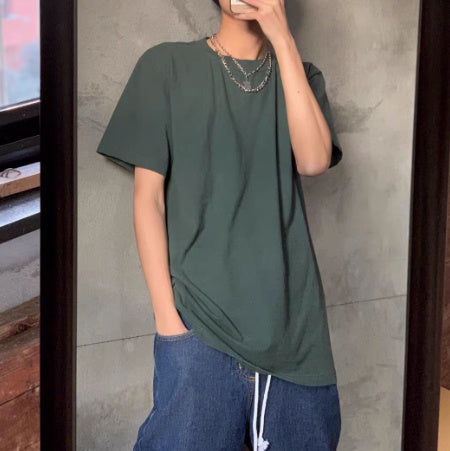 American Style Small Collar Short Sleeved Base Shirt