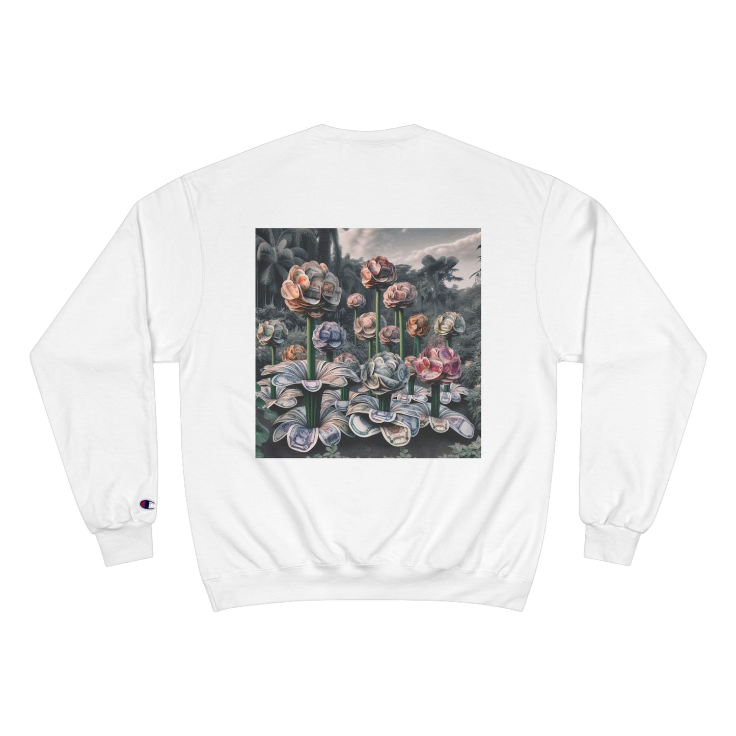 More Money Champion Sweatshirt | Floral Art Design | Streetwear Style