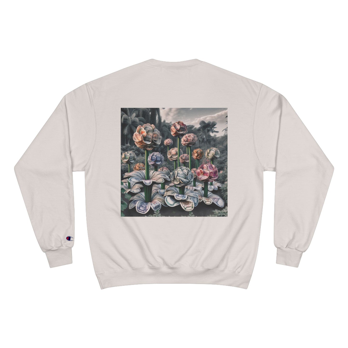 More Money Champion Sweatshirt | Floral Art Design | Streetwear Style