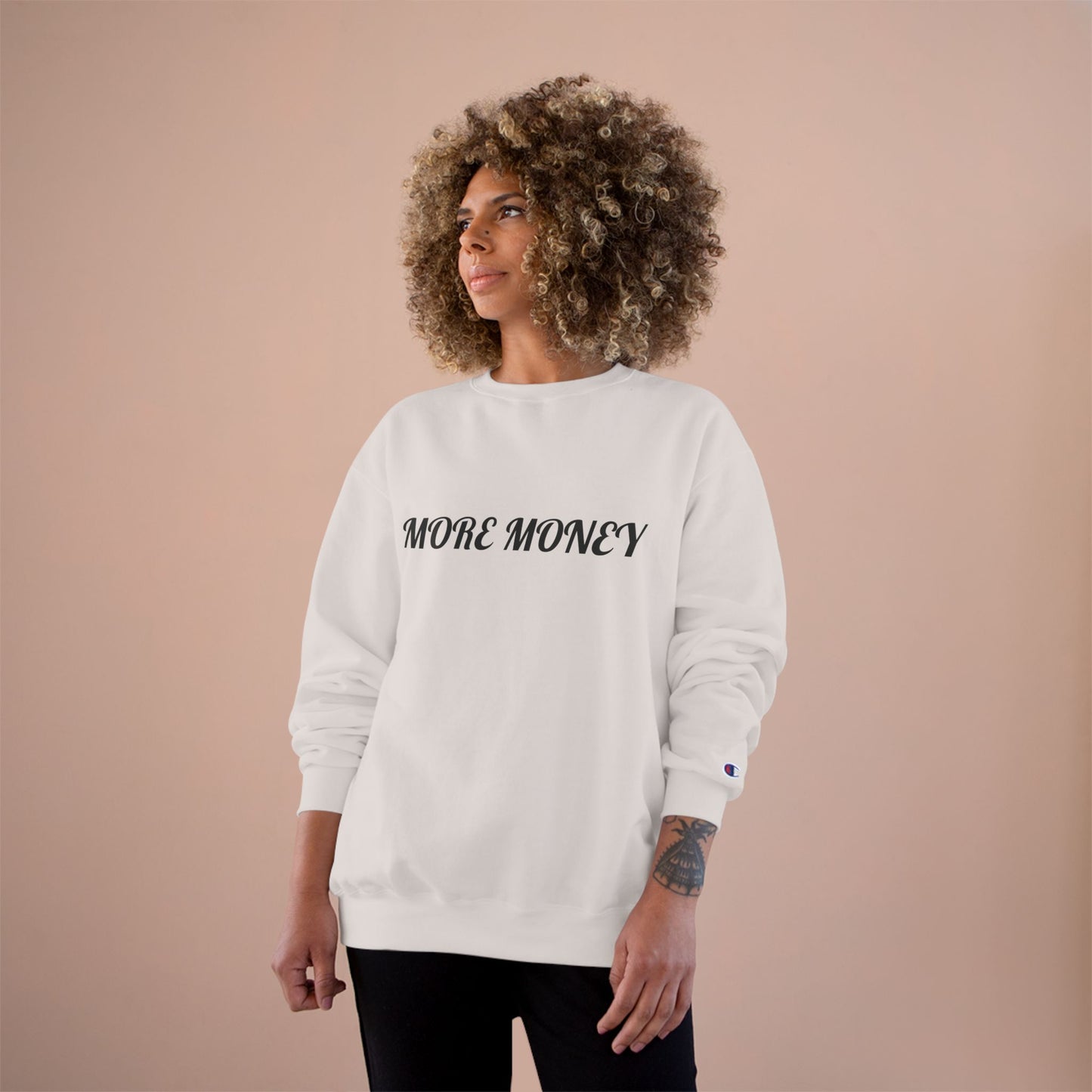 More Money Champion Sweatshirt | Floral Art Design | Streetwear Style