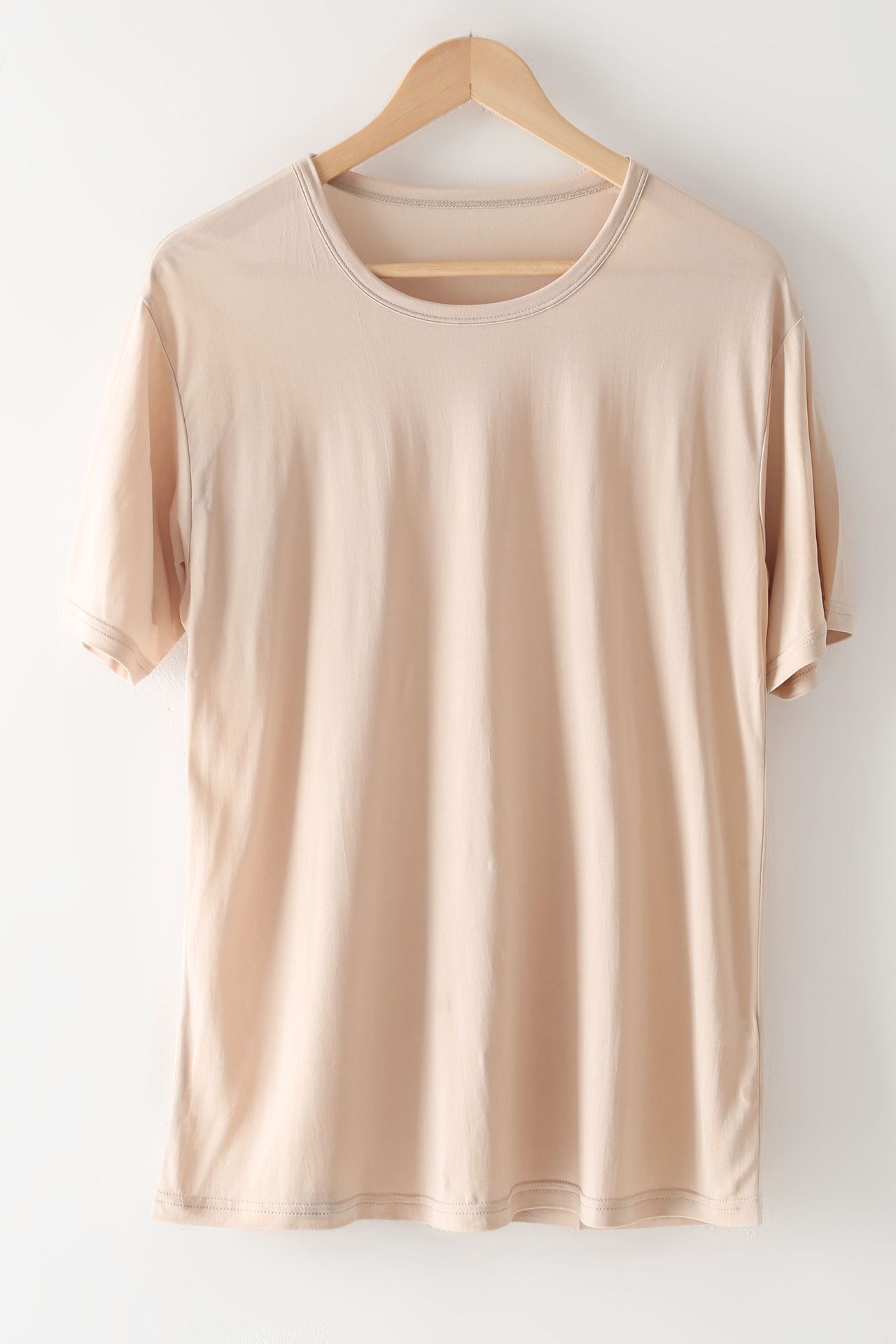 Men's Mulberry Silk Loose Round Neck Silk T-shirt