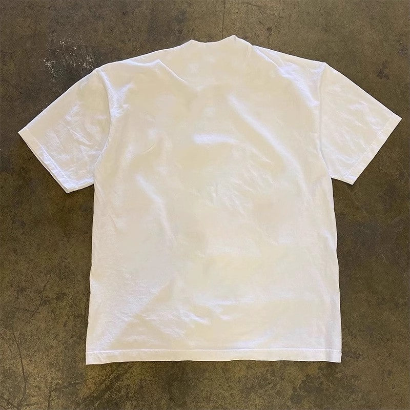 Men's Printed Loose All-match Short Sleeve