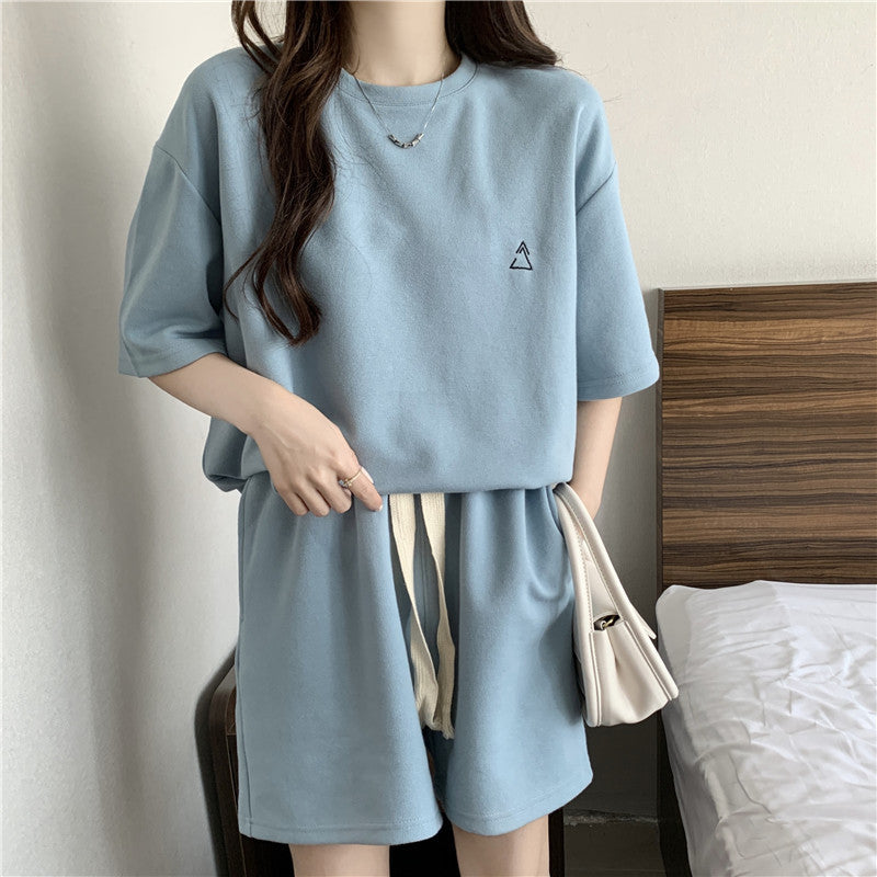 A- Line Wide Leg Shorts Two-piece Set