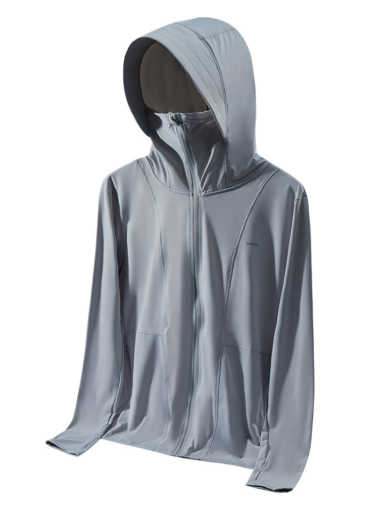 Cloud Raw Yarn Ice Silk Sun Protection Clothing Female UV Protection Sunscreen Fishing Suits Male