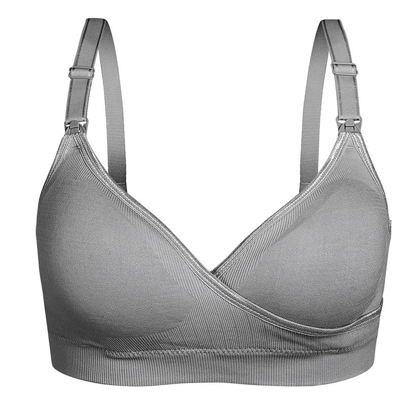 Women's Adjustment Push Up Open Button Cross Nursing Bra