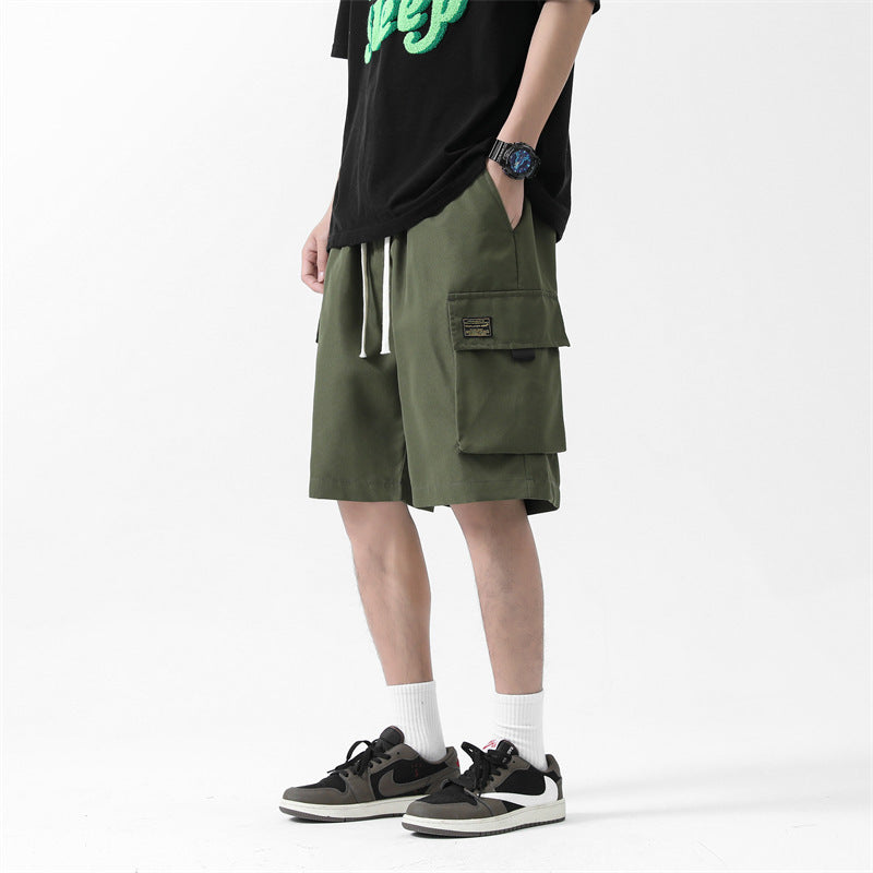 Men's American Retro Multi-pocket Workwear Shorts