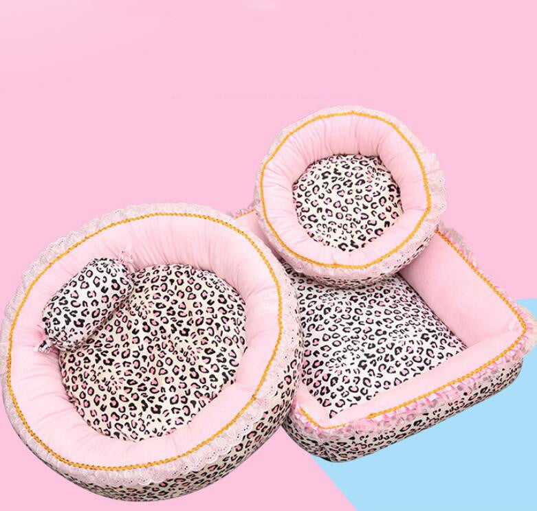 Princess Style Square Round Dog Cat House