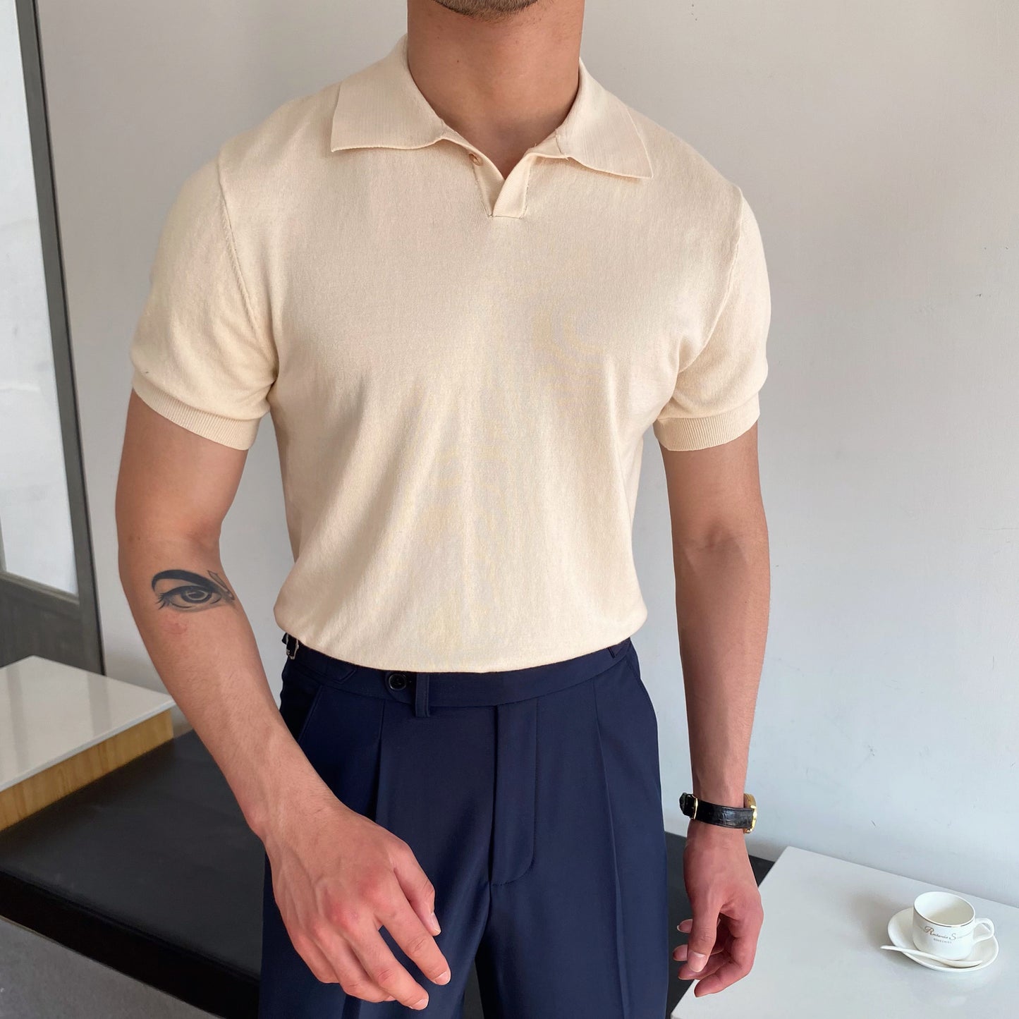 Summer New Men's Business Casual T-shirt