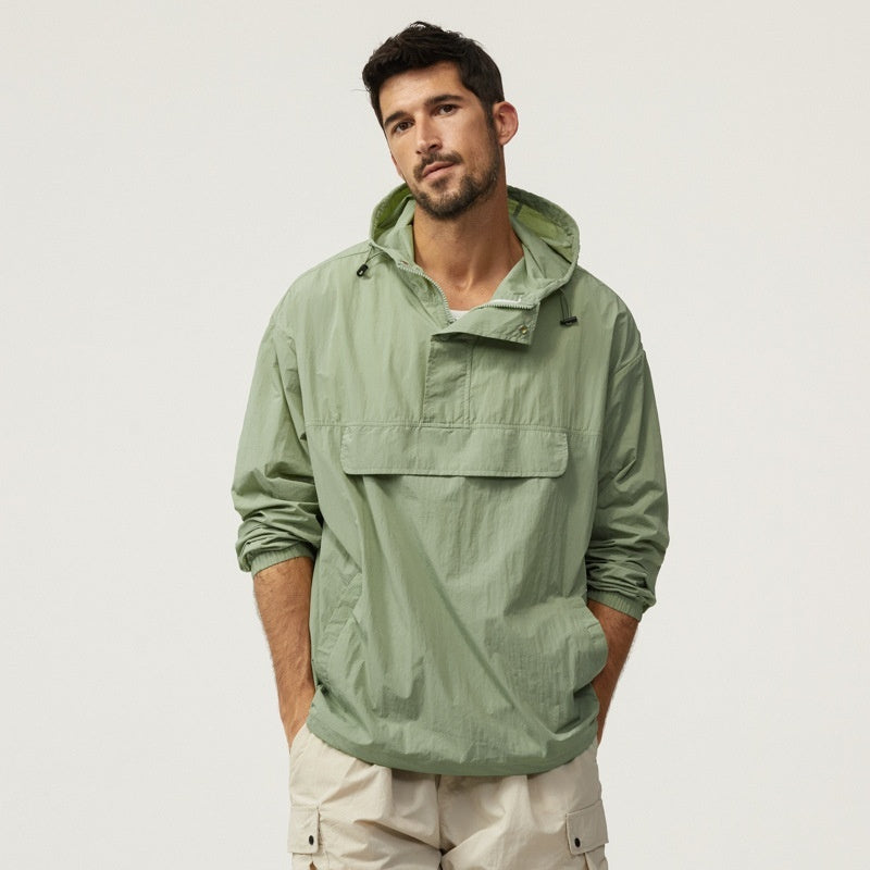 Outdoor Sun-proof Clothes Men's Summer Ice Silk Quick-drying Breathable And UV-resistant