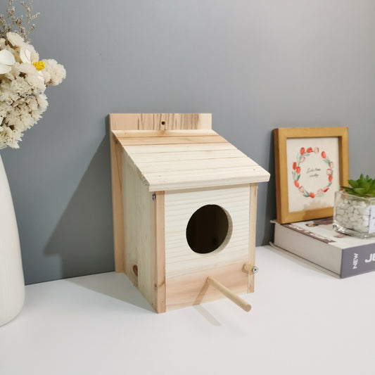 Creative Bird Breeding Box Wooden Bird Nest