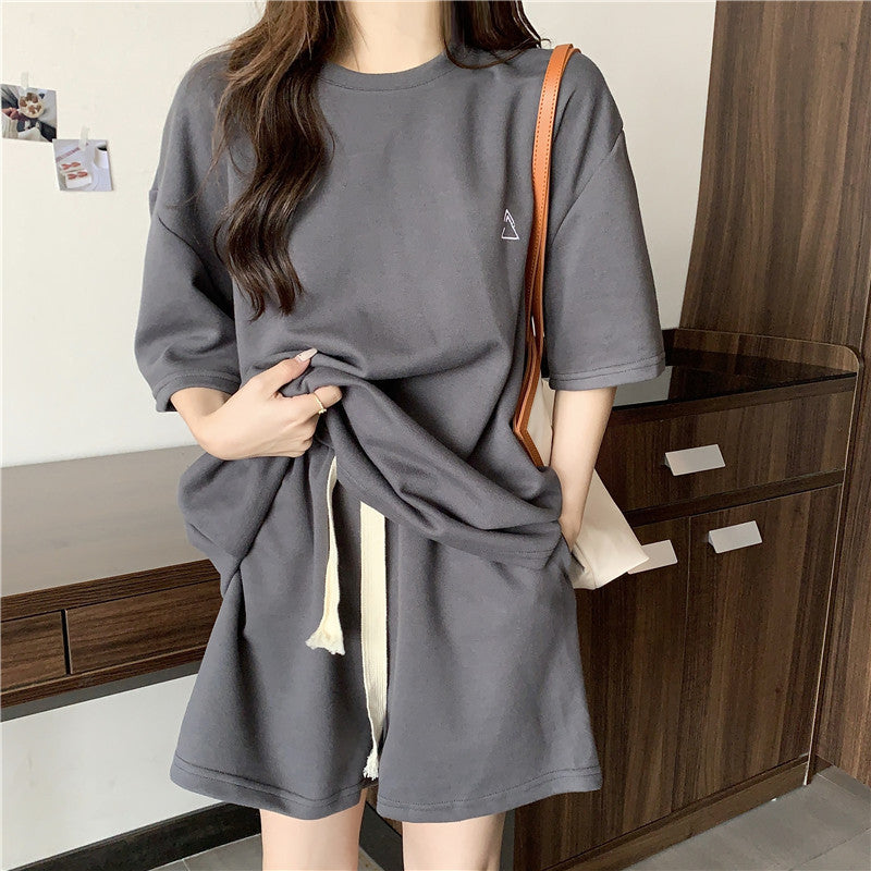 A- Line Wide Leg Shorts Two-piece Set