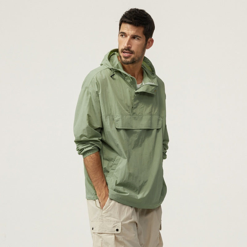Outdoor Sun-proof Clothes Men's Summer Ice Silk Quick-drying Breathable And UV-resistant