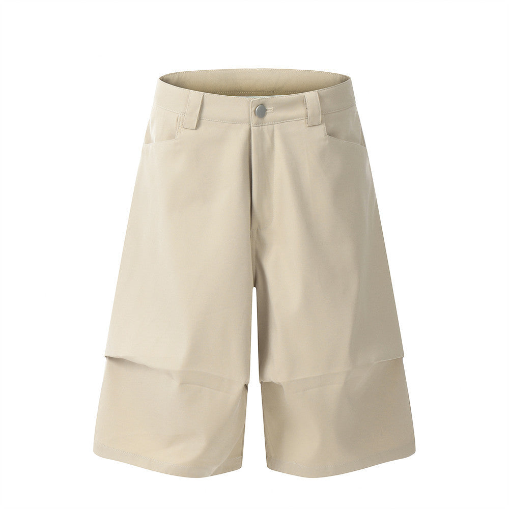 Men's Street Mechanical Style Loose Straight Casual Cropped Pants