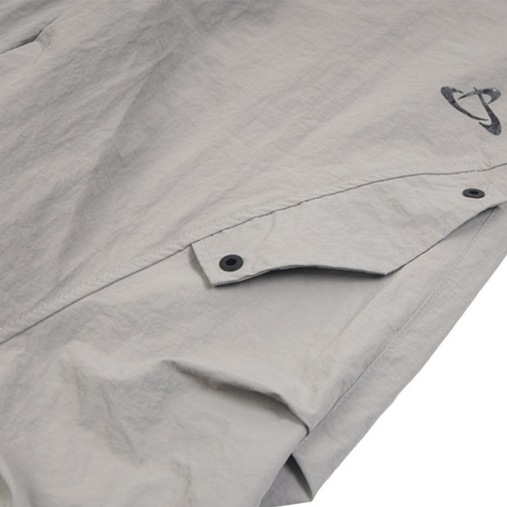 Vibe Style Design Side Fold Loose-fitting Wide-leg Trousers Men